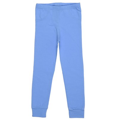 Детские брюки, Девочкам, 95% хлопок 5% эластан - Кулир, цвет - Синий 181309гл-104 фото