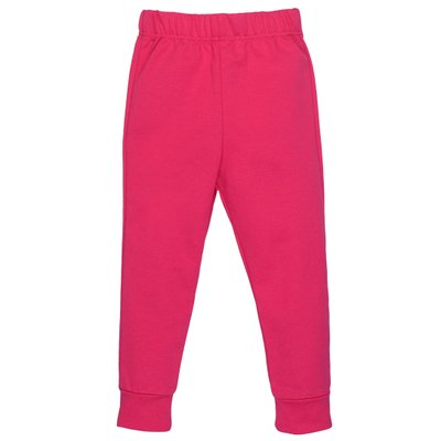 Дитячі штани, Дівчаткам, 75% бавовна, 25% поліестер - Футер двунитка петельний, колір - Рожевий 1820102мал-146 фото