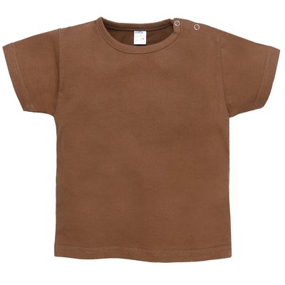 Детская футболка, 100% хлопок, коричневая 0601101кор-80 фото