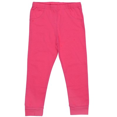 Дитячі штани, Дівчаткам, 95% бавовна 5% еластан - Кулір, колір - Рожевий 181309мал-62 фото
