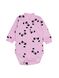 Боді для новонароджених дівчаток, футер (байка), 100% бавовна, колір рожевий з принтом "Панди" (ручка закрита) 3194-121-5662 фото 1
