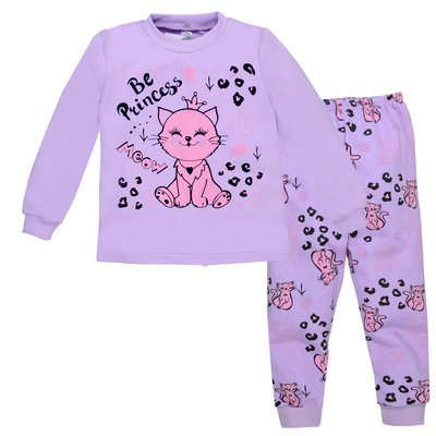 Піжама дитяча для дівчаток, 100% бавовна, колір - Фіолетовий 0102302сіс-104 фото