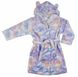 Дитячий халат для дівчинки велсофт з вушками 3083-555-98104 фото 2