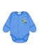 Боді для новонароджених хлопчиків, інтерлок, 100% бавовна, колір блакитний, накат "Діно" (ручка закрита) 3169-110-56 фото
