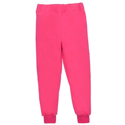 Дитячі штани, Дівчаткам, 95% бавовна 5% еластан - Футер петельний, колір - Рожевий 1820122мал-104 фото