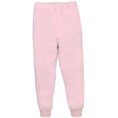 Дитячі штани, Дівчаткам, 95% бавовна 5% еластан - Футер петельний, колір - Рожевий 1820122пуд-110 фото