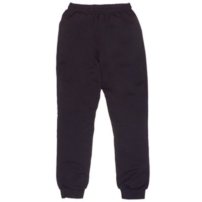 Дитячі штани, Хлопчикам, 80% бавовна 20% поліестер - Футер петельний, колір - Чорний 18810чр-128 фото