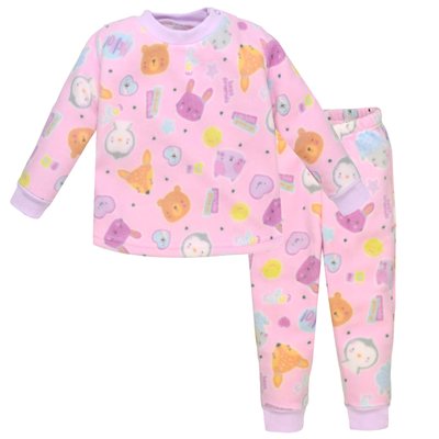 Піжама дитяча для дівчаток флісова, колір - Рожевий 0118202хлр-80 фото