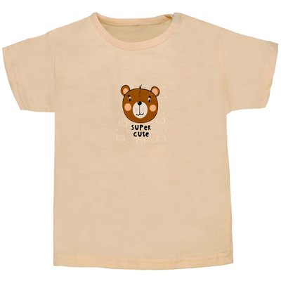 Дитяча футболка, 100% бавовна, бежева 0601301мшч-86 фото