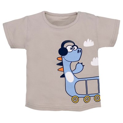 Дитяча футболка, 100% бавовна, сіра 0601301гіс-80 фото