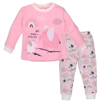 Пижама для девочки трикотажная, 100% хлопок, интерлок, розовая 0106302рсл-140 фото