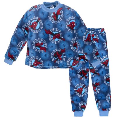 Піжама дитяча для хлопчиків, велсофт, колір - Синій 0110202сдм-104 фото