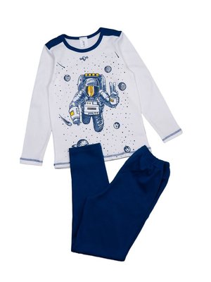 Пижама детская трикотажная 100% хлопок, интерлок, "В космосе" 3211-110-128134 фото