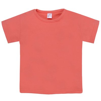 Детская футболка, 100% хлопок, кораловая 0601101крл-80 фото