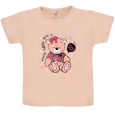 Дитяча футболка, 100% бавовна, рожева 0601301звк-86 фото