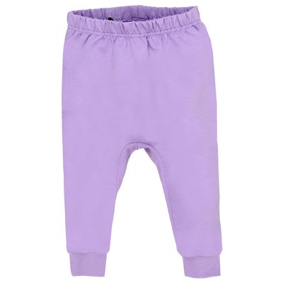 Дитячі штани, Дівчаткам, 95% бавовна 5% еластан - Футер петельний, колір - Фіолетовий 1820123срн-80 фото