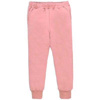 Дитячі штани, Дівчаткам, 95% бавовна 5% еластан - Футер петельний, колір - Рожевий 1820126пр-92 фото
