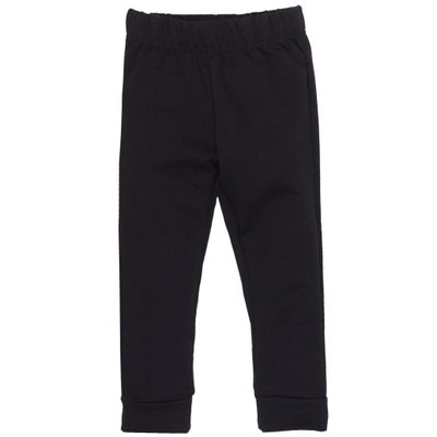 Дитячі штани, Дівчаткам, Хлопчикам, 100% бавовна - Футер двунитка петельний, колір - Чорний 1820102чр-92 фото